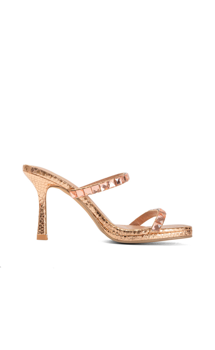 Mules Croco με Διακοσμητικές Πέτρες
