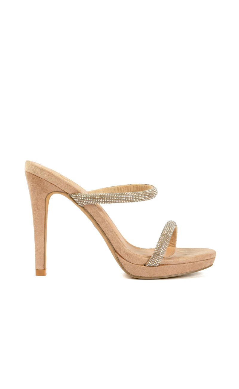 Mules με Λουράκια Από Strass
