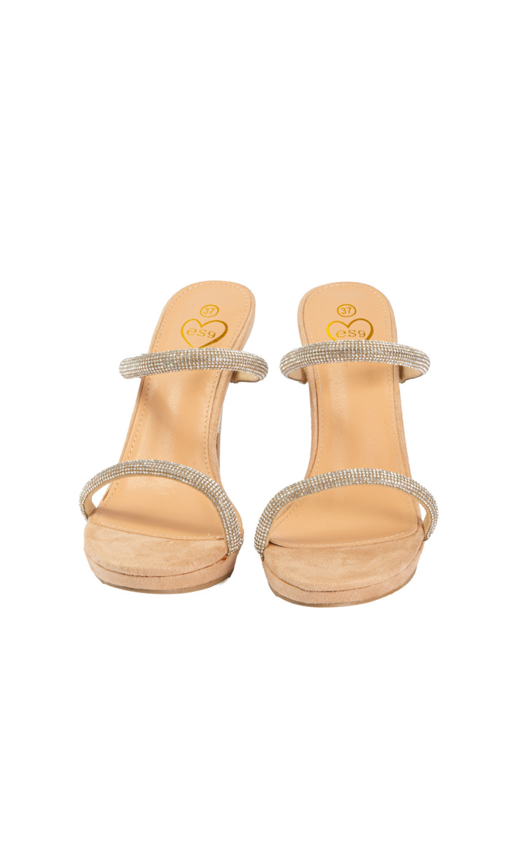 Mules με Λουράκια Από Strass