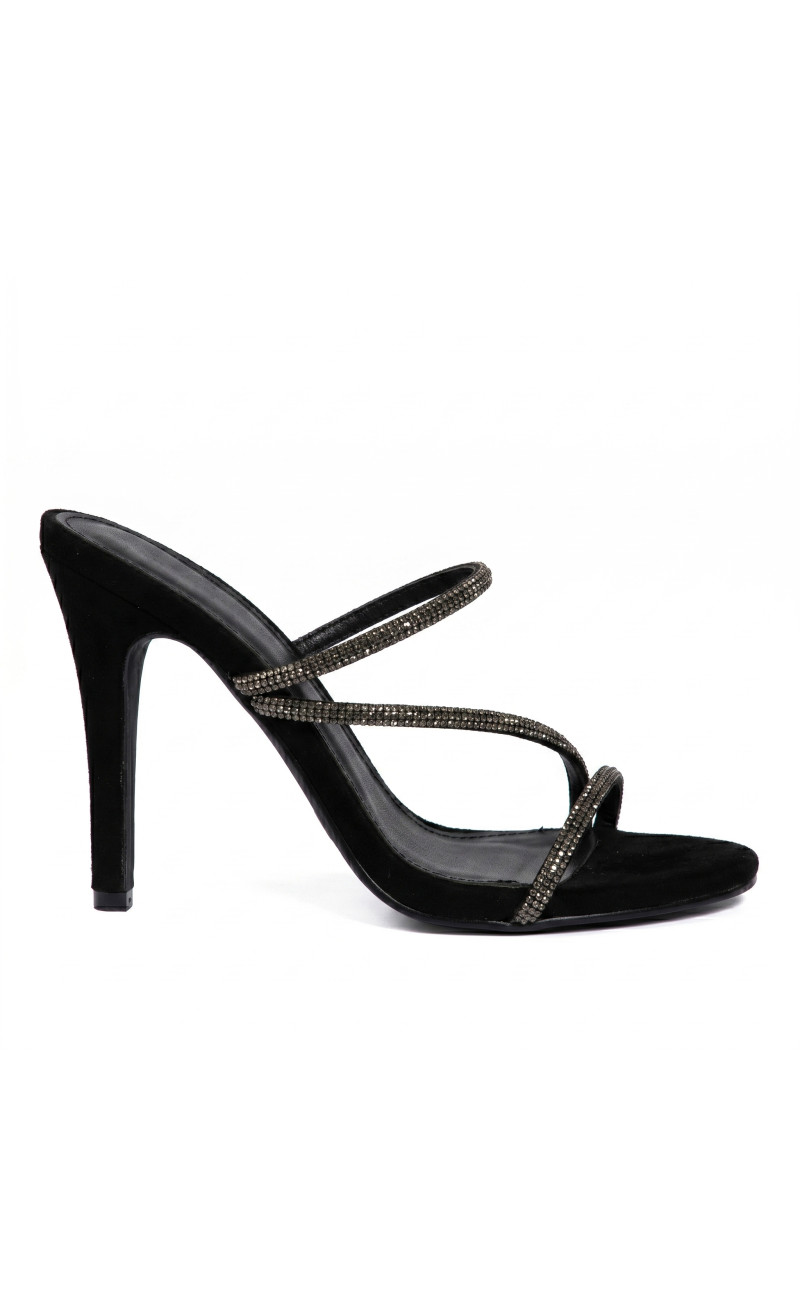 Mules με Λουράκια Από Strass