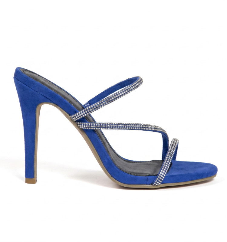 Mules με Λουράκια Από Strass