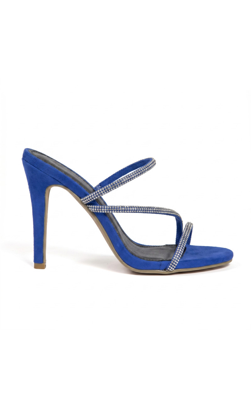 Mules με Λουράκια Από Strass