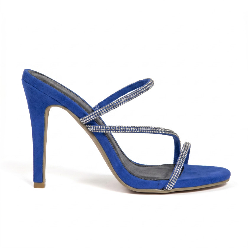 Mules με Λουράκια Από Strass