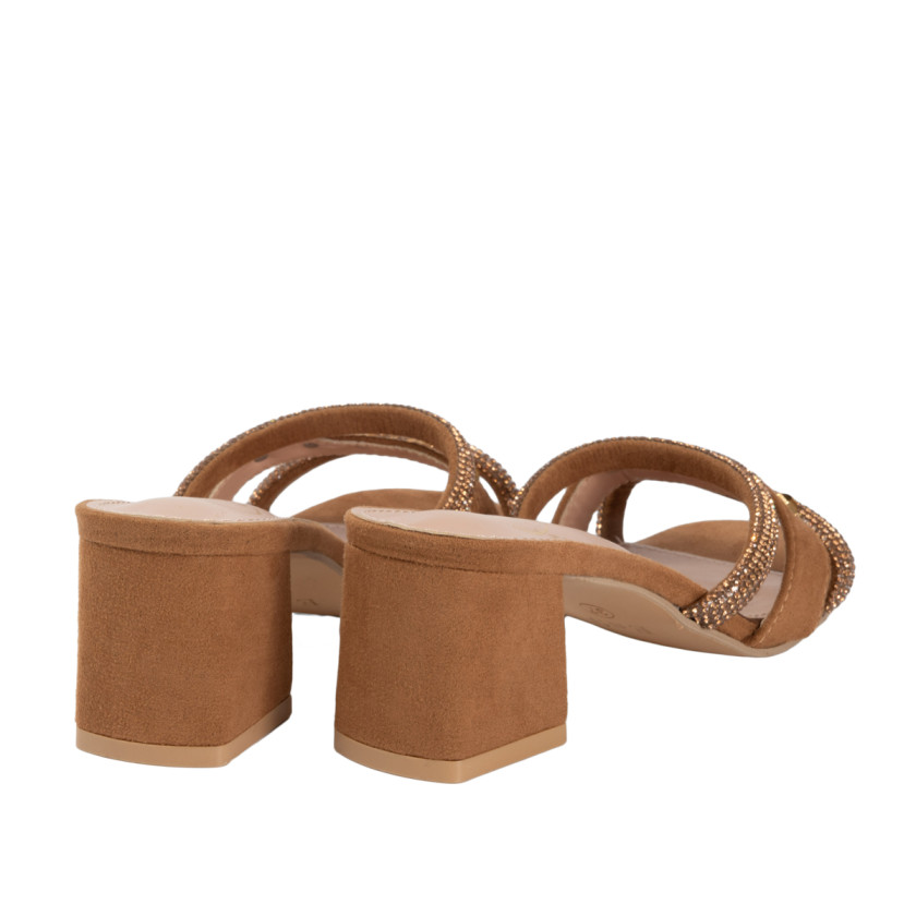 Mules με Λουράκια Από Strass