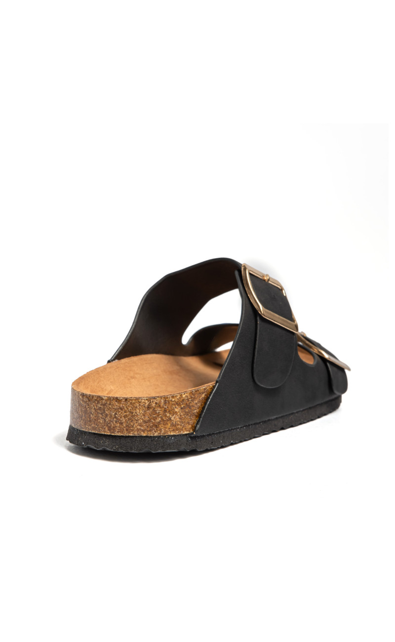 Σανδάλια Flatform με Διπλές Τόκες