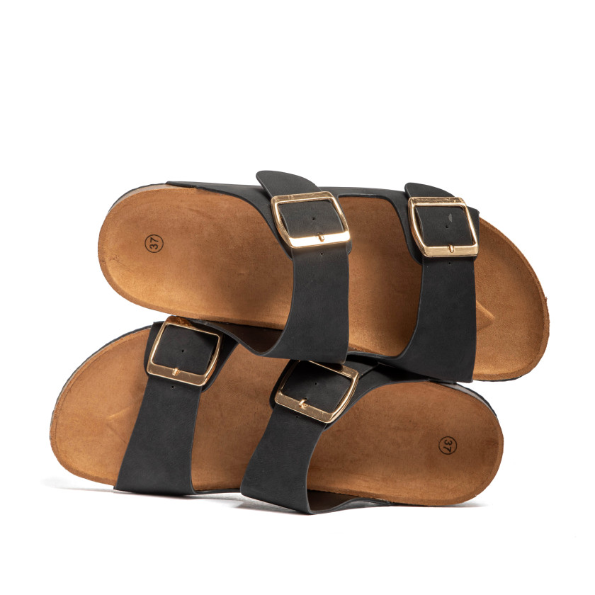 Σανδάλια Flatform με Διπλές Τόκες