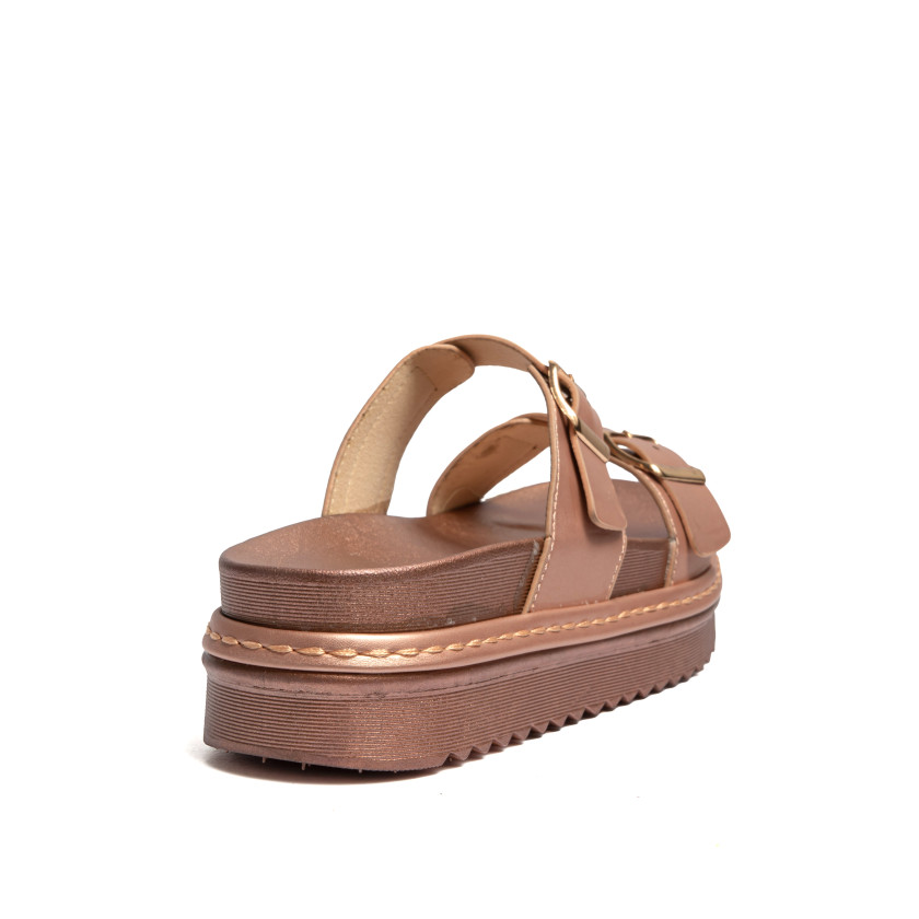 Σανδάλια Flatform με Διπλές Τόκες