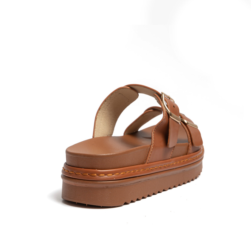Σανδάλια Flatform με Διπλές Τόκες