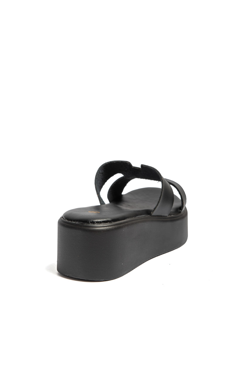 Σανδάλια Flatform με Ανοίγματα στο Πλάι