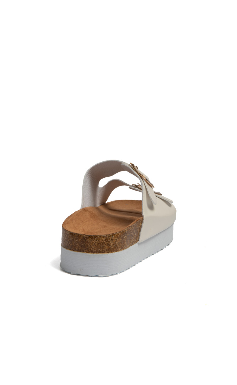 Σανδάλια Flatform με Διπλές Τόκες