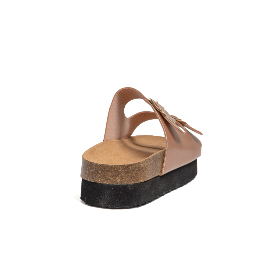 Σανδάλια Flatform με Διπλές Τόκες
