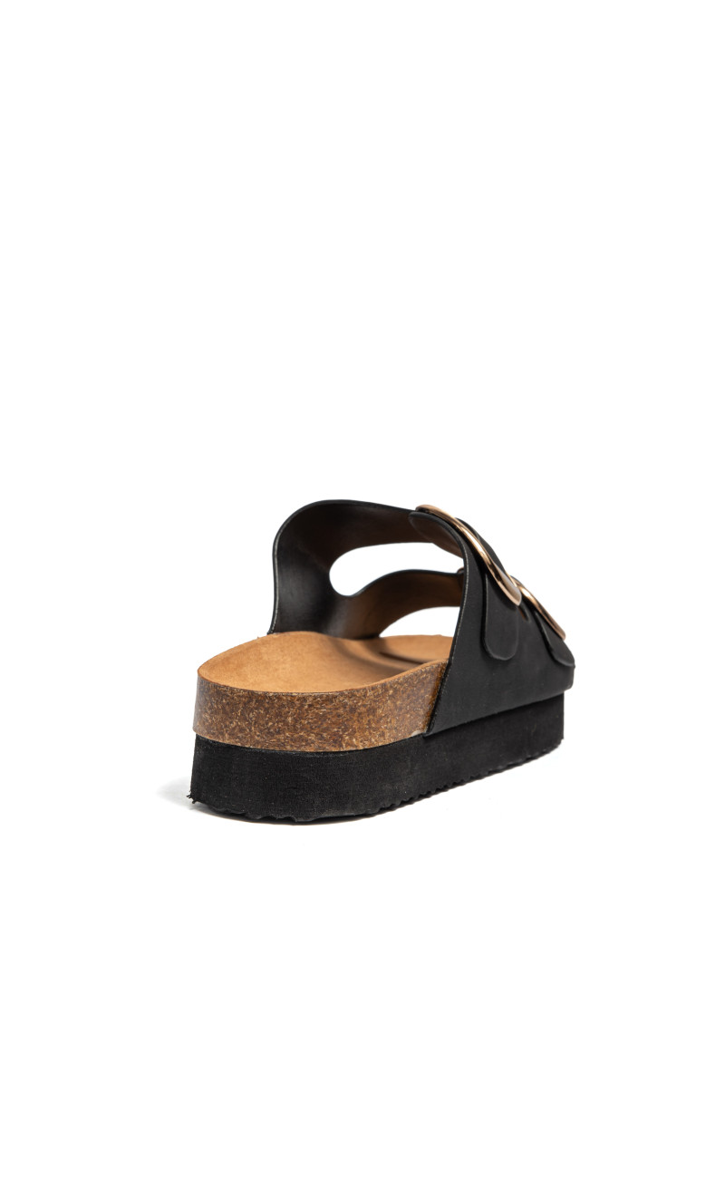 Σανδάλια Flatform με Διπλές Τόκες