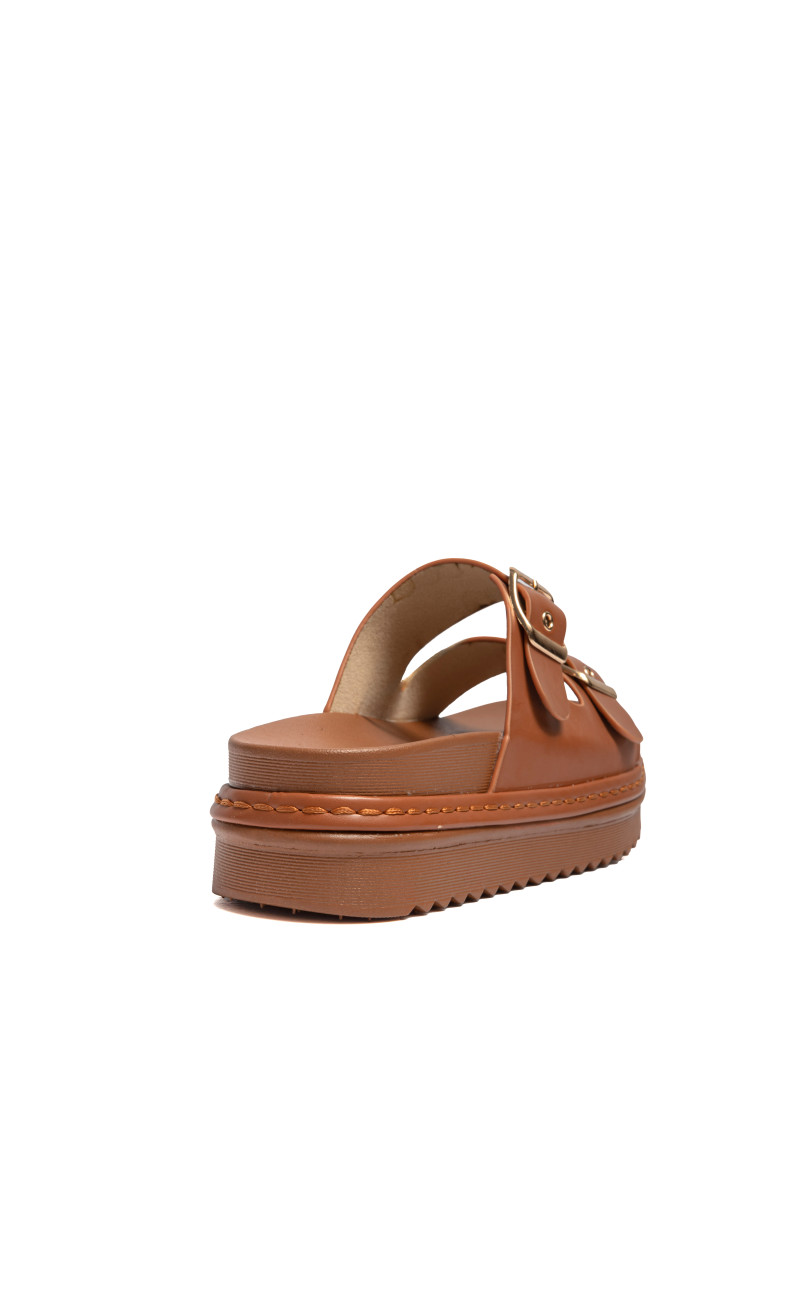 Σανδάλια Flatform με Διπλή Τόκα