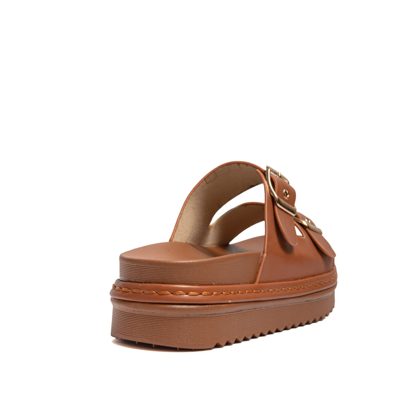 Σανδάλια Flatform με Διπλή Τόκα