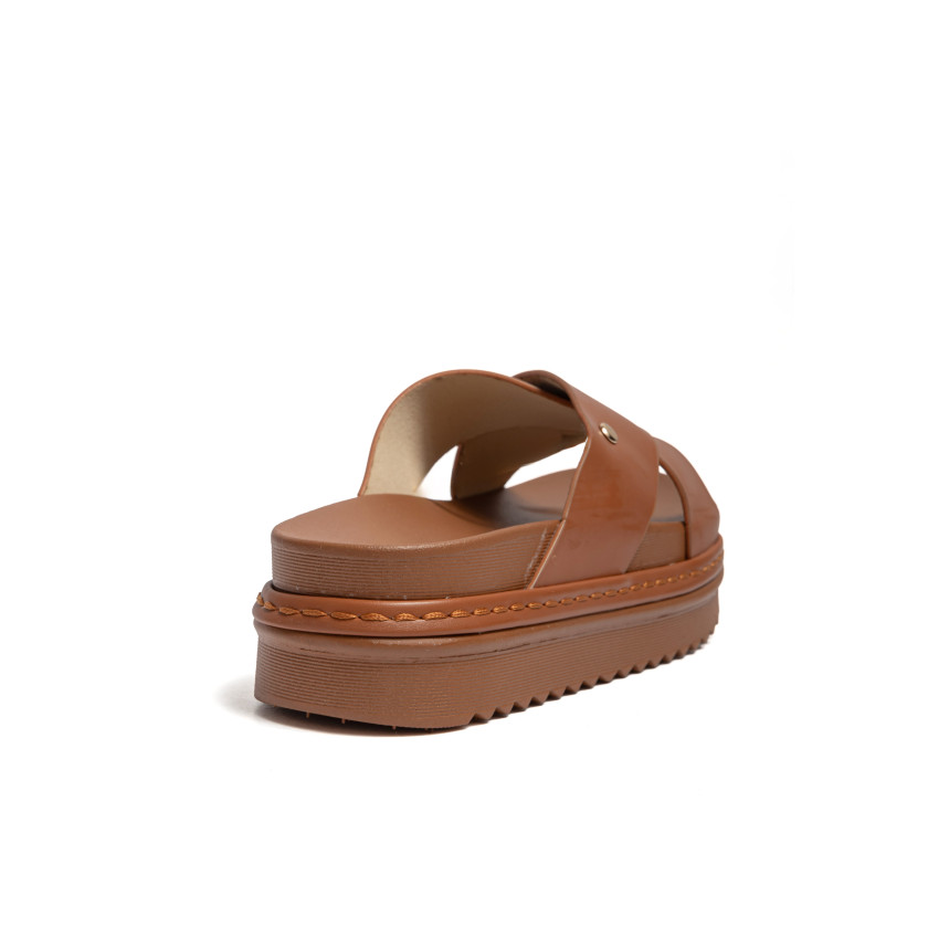 Σανδάλια Flatform Με Χιαστί Λουράκια