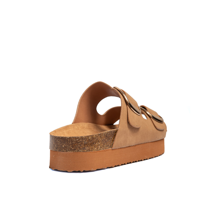 Σανδάλια Flatform με Διπλές Τόκες