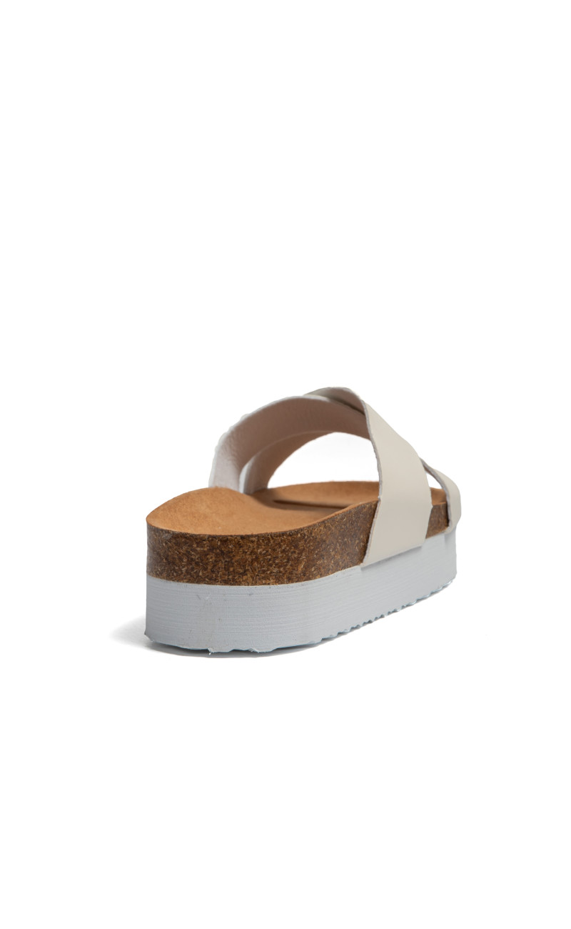 Σανδάλια Flatform με Χιαστί Λουράκια
