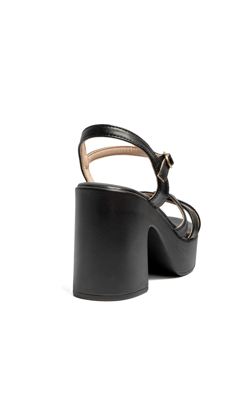 Πέδιλα Flatform με Πολλαπλά Λουράκια & Μπαρέτα