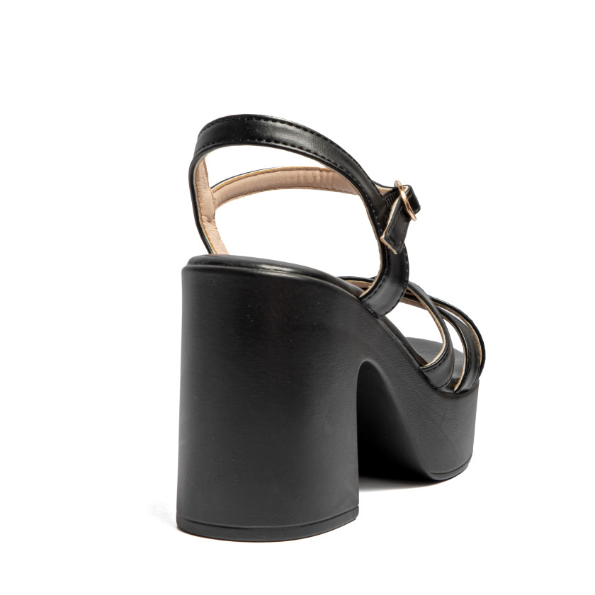 Πέδιλα Flatform με Πολλαπλά Λουράκια & Μπαρέτα