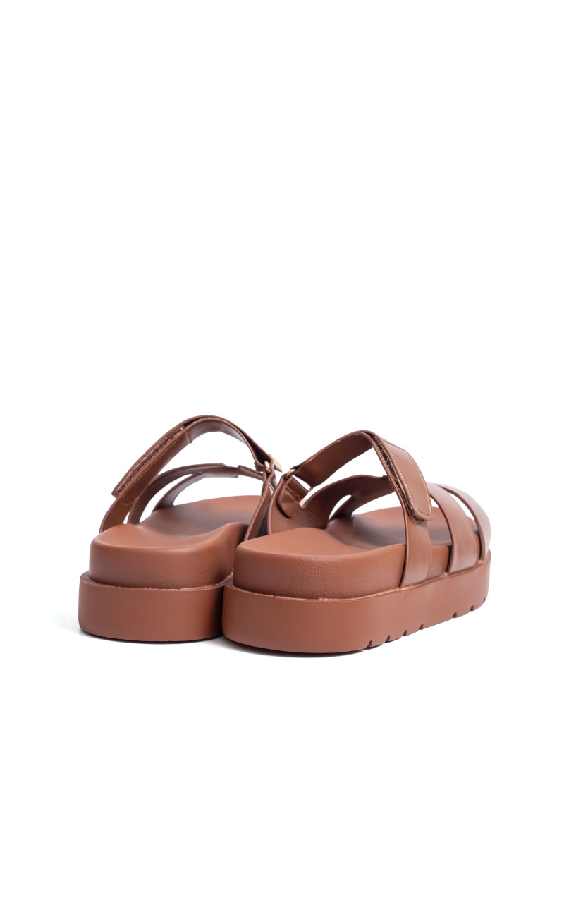 Σανδάλια Flatform με Λουράκια Scratch