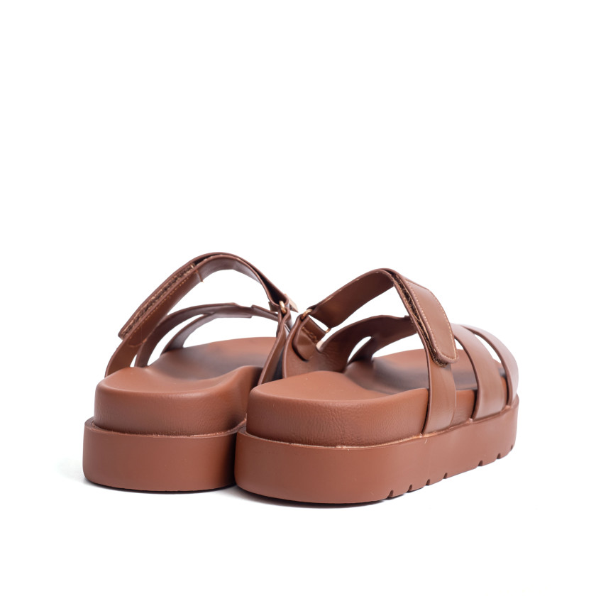 Σανδάλια Flatform με Λουράκια Scratch
