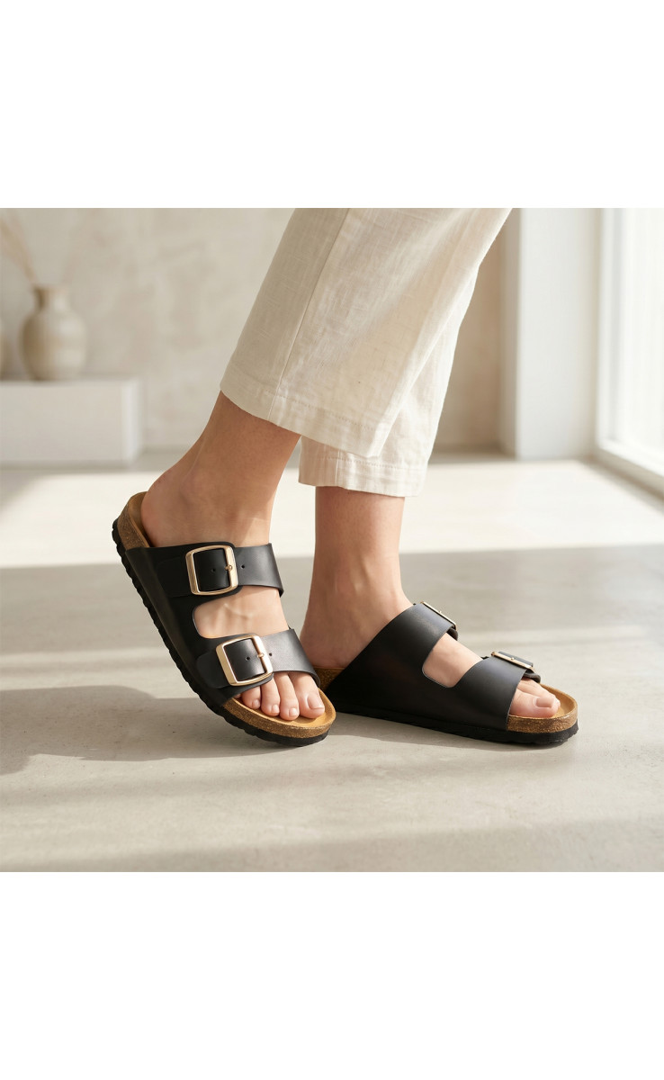 Σανδάλια Flatform με Διπλές Τόκες