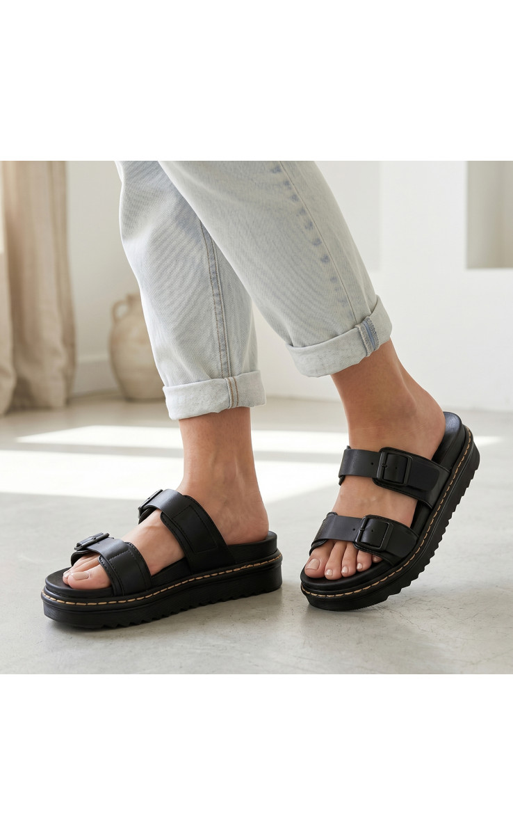Σανδάλια Flatform με Διπλή Τόκα