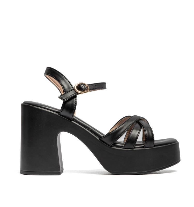 Πέδιλα Flatform με Πολλαπλά Λουράκια & Μπαρέτα