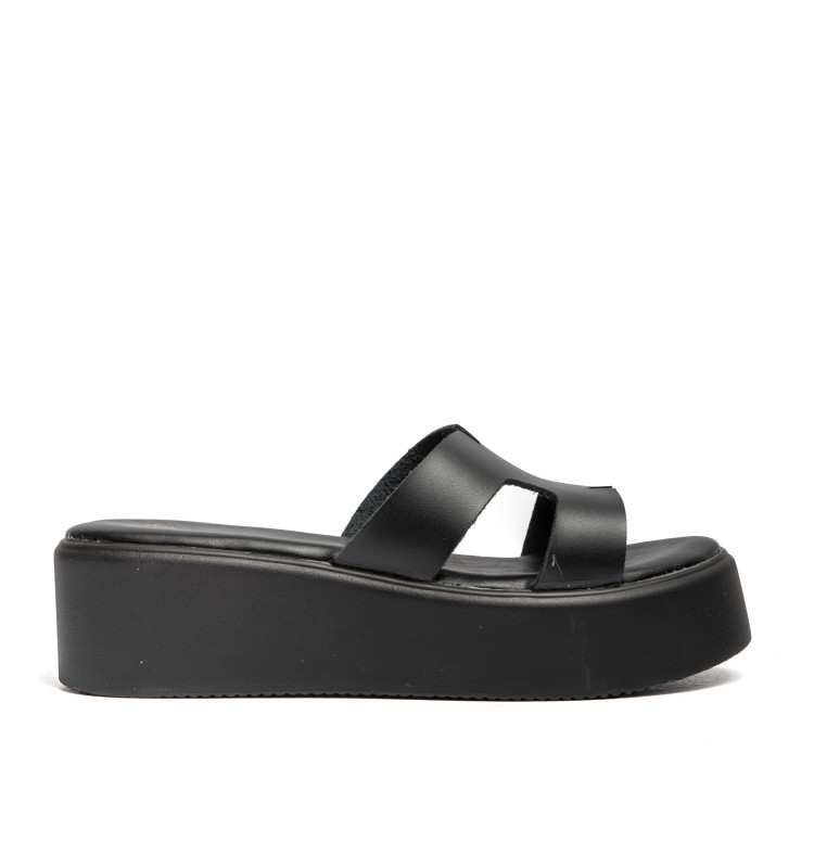 Σανδάλια Flatform με Ανοίγματα στο Πλάι