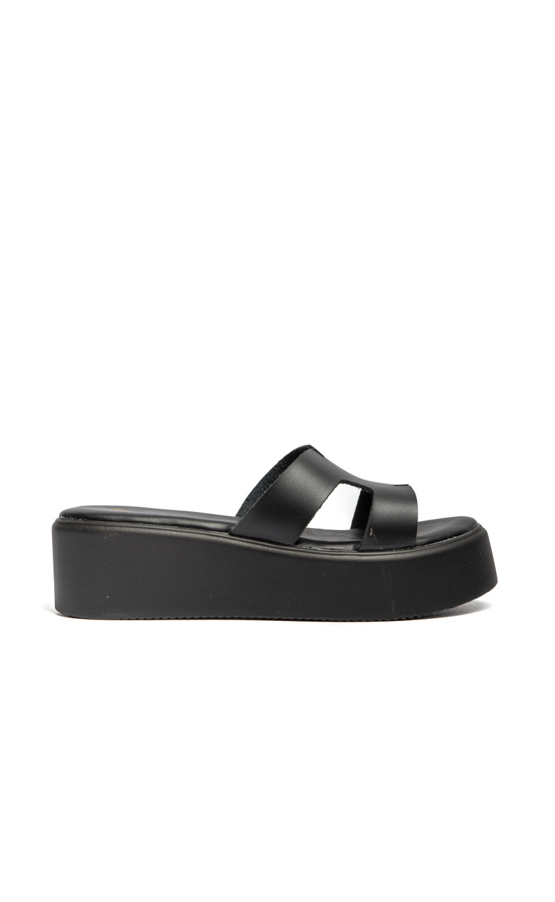 Σανδάλια Flatform με Ανοίγματα στο Πλάι
