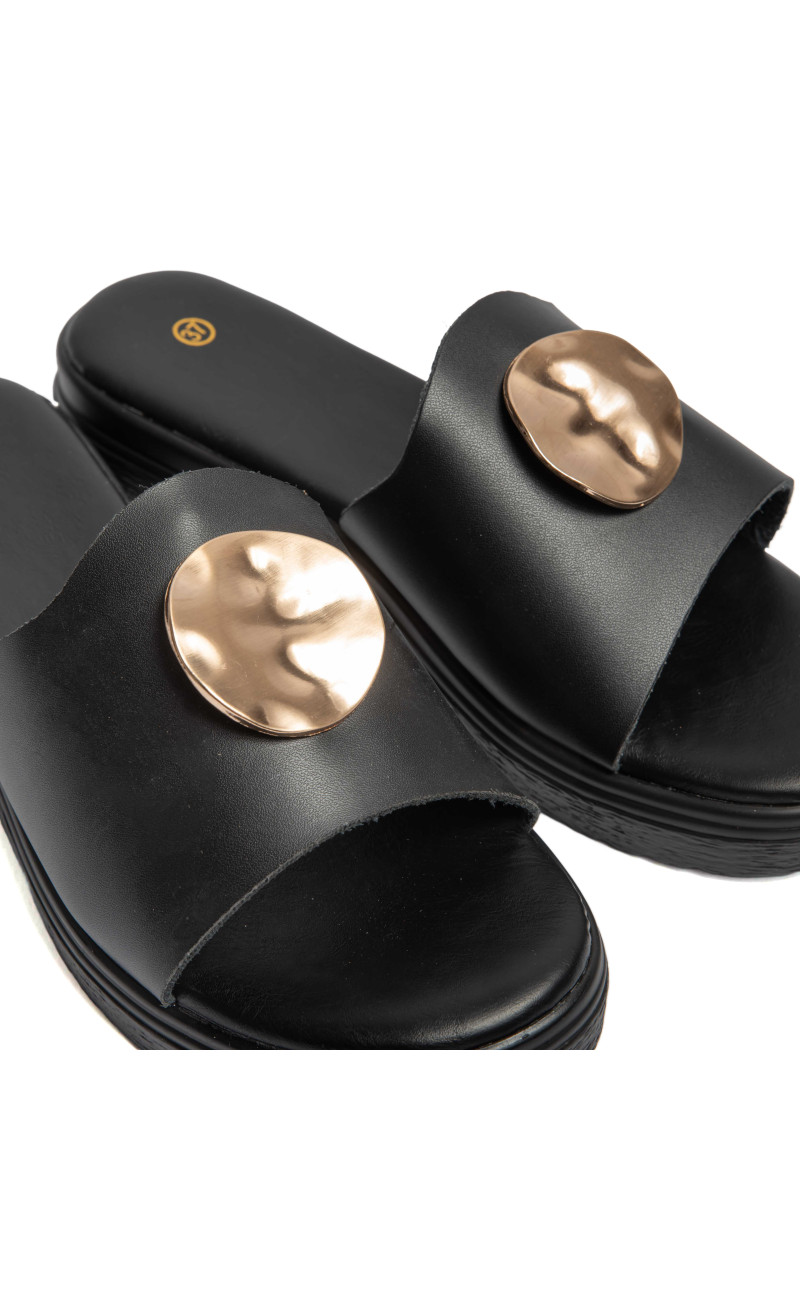 Σανδάλια Flatform με Διακοσμητικό