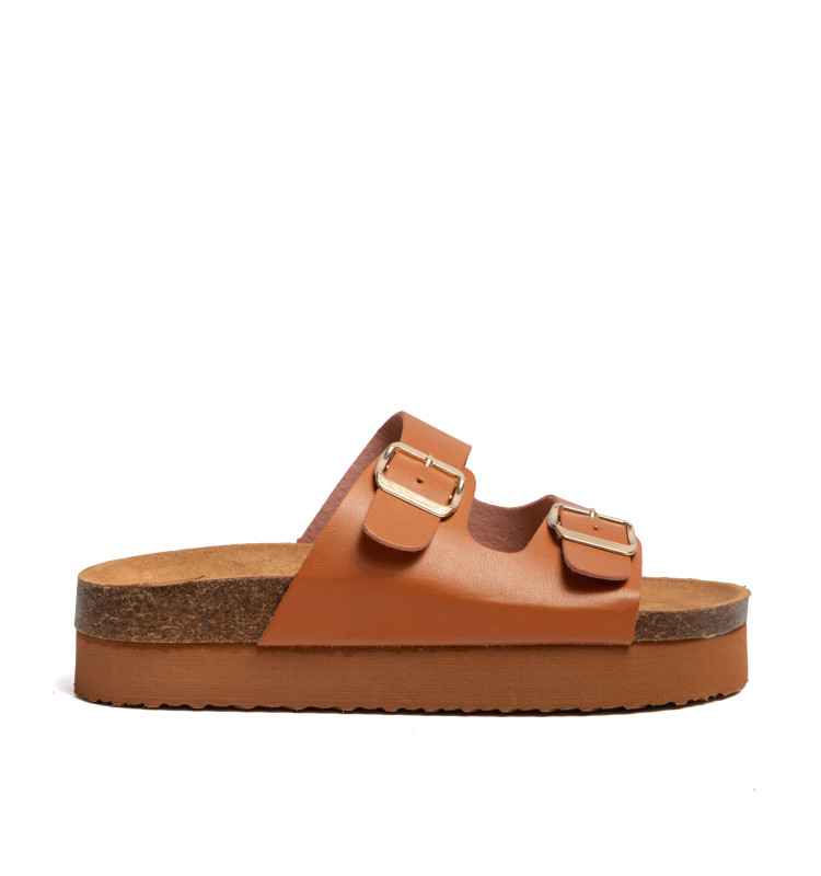 Σανδάλια Flatform με Διπλές Τόκες