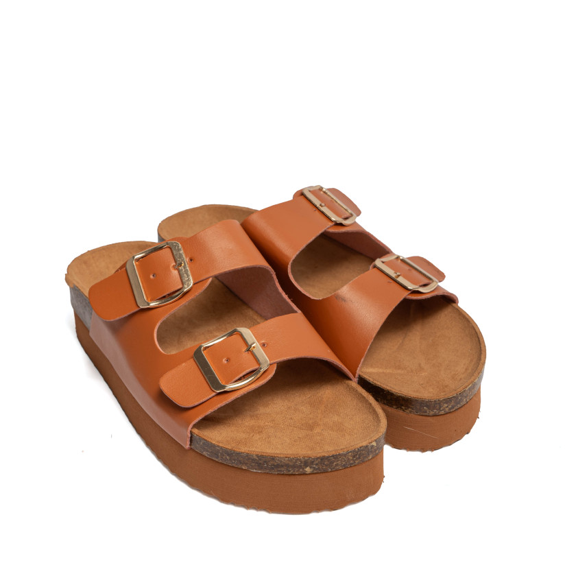 Σανδάλια Flatform με Διπλές Τόκες