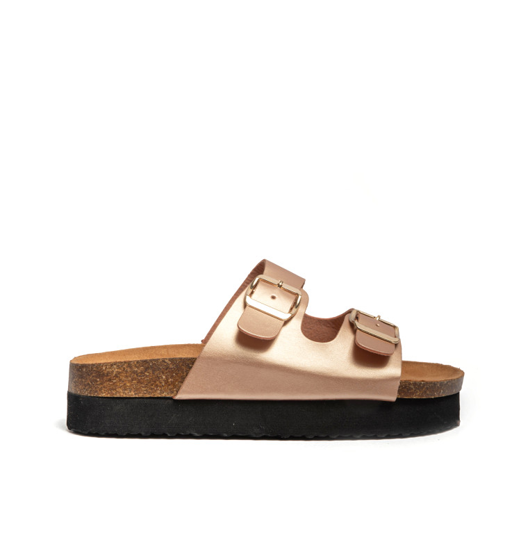 Σανδάλια Flatform με Διπλές Τόκες