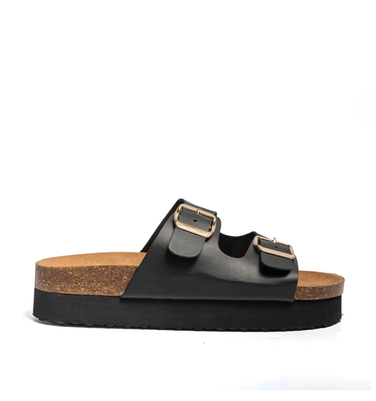Σανδάλια Flatform με Διπλές Τόκες