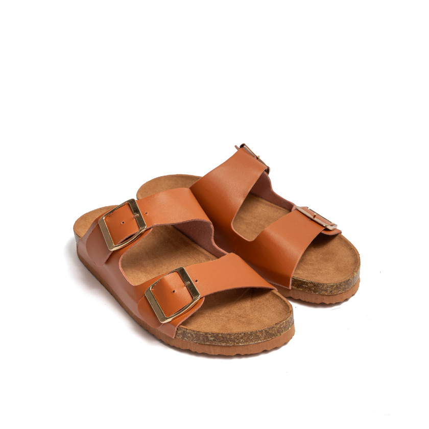 Σανδάλια Flatform με Διπλές Τόκες