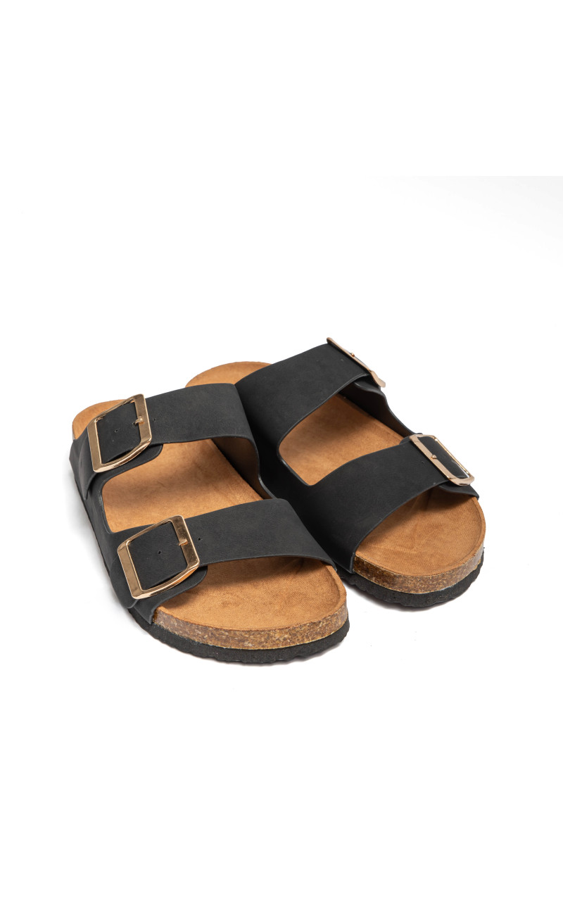 Σανδάλια Flatform με Διπλές Τόκες