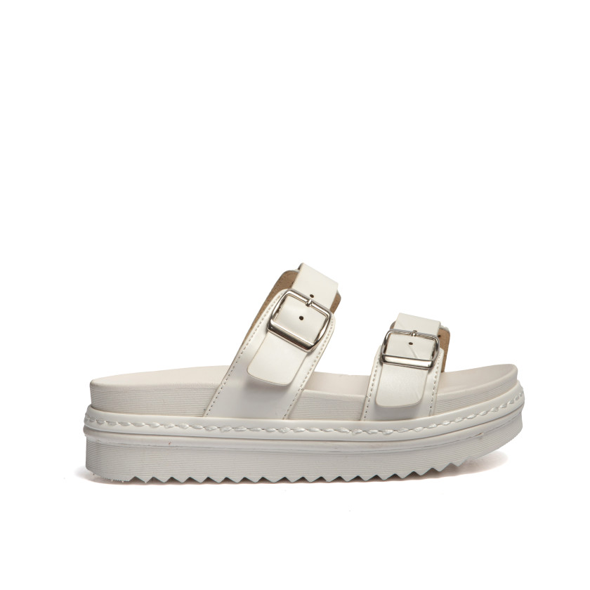 Σανδάλια Flatform με Διπλή Τόκα