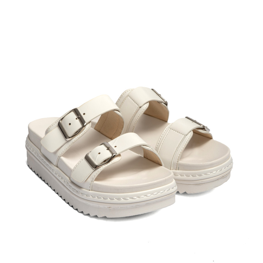 Σανδάλια Flatform με Διπλή Τόκα