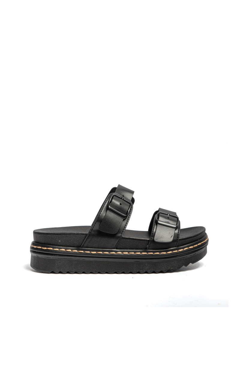 Σανδάλια Flatform με Διπλή Τόκα
