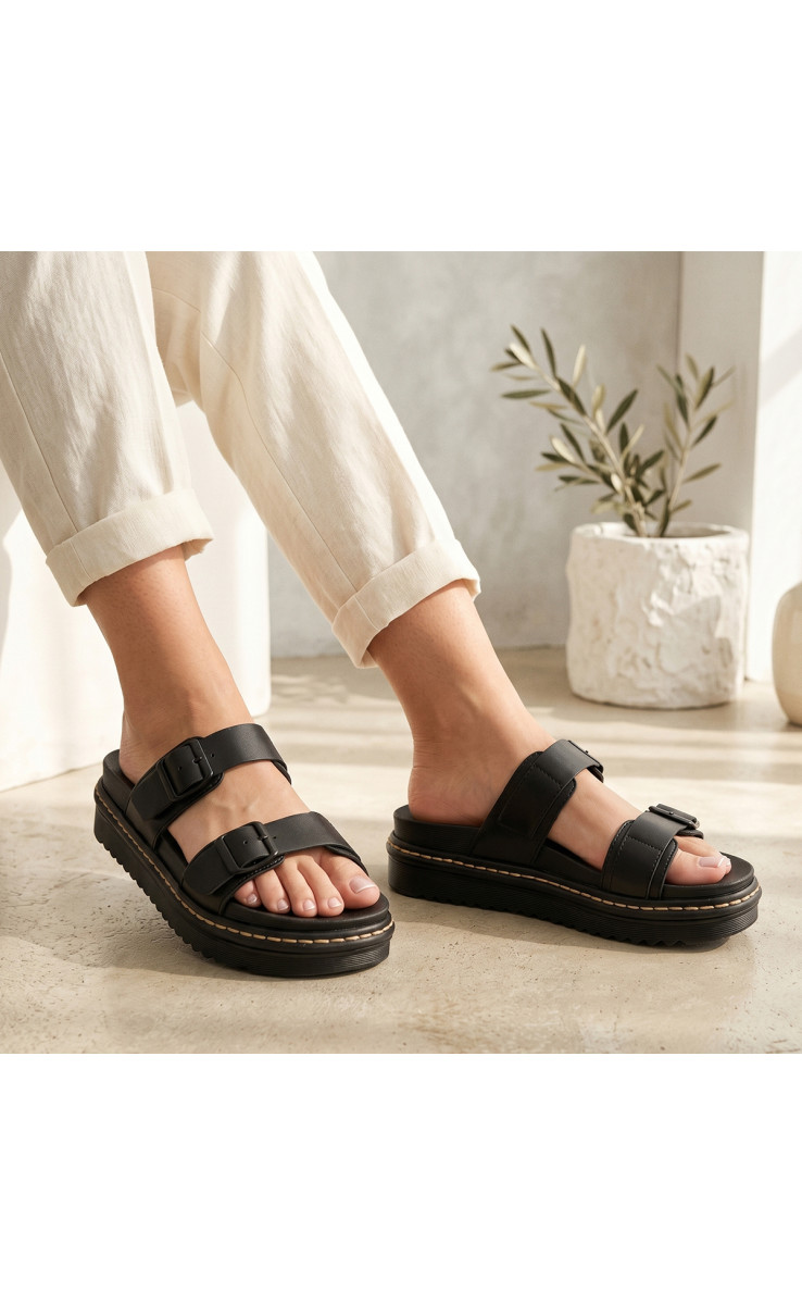 Σανδάλια Flatform με Διπλή Τόκα