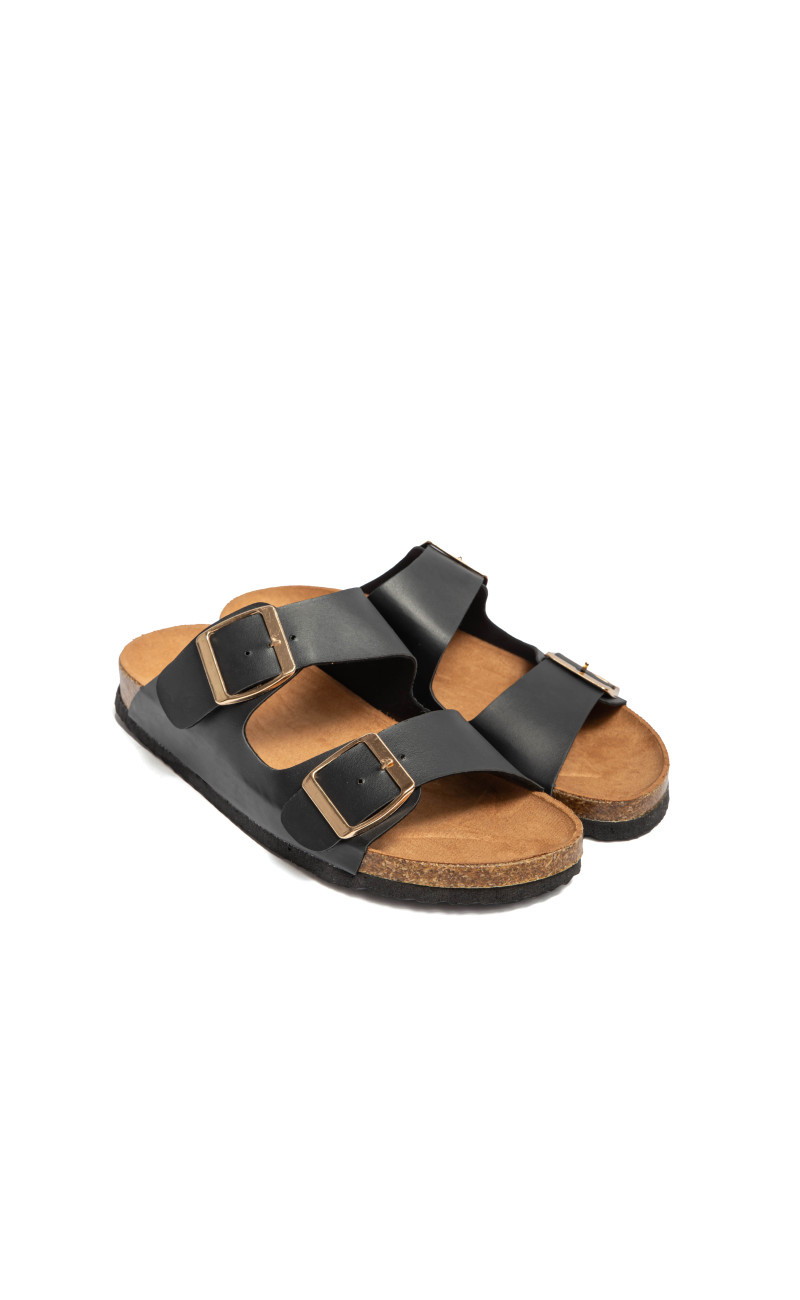 Σανδάλια Flatform με Διπλές Τόκες