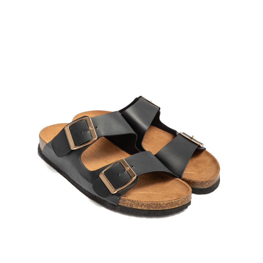 Σανδάλια Flatform με Διπλές Τόκες