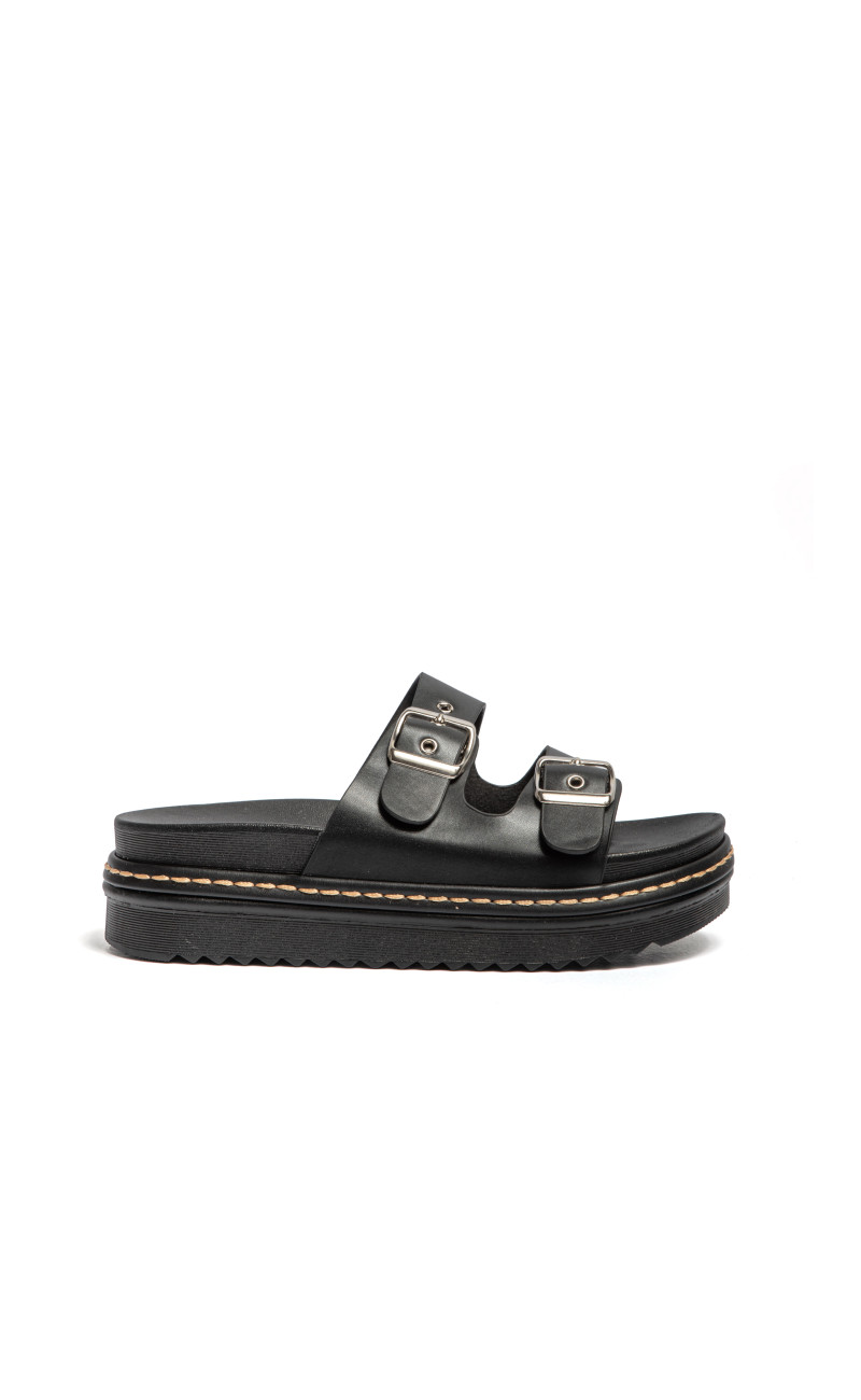 Σανδάλια Flatform με Διπλή Τόκα