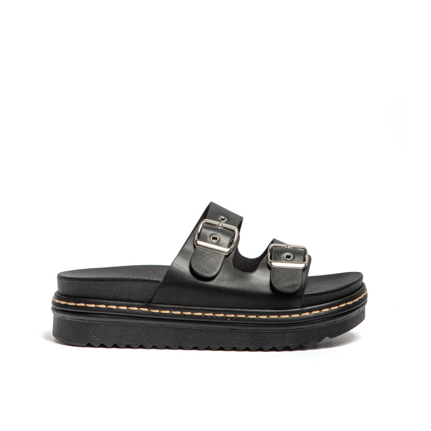 Σανδάλια Flatform με Διπλή Τόκα