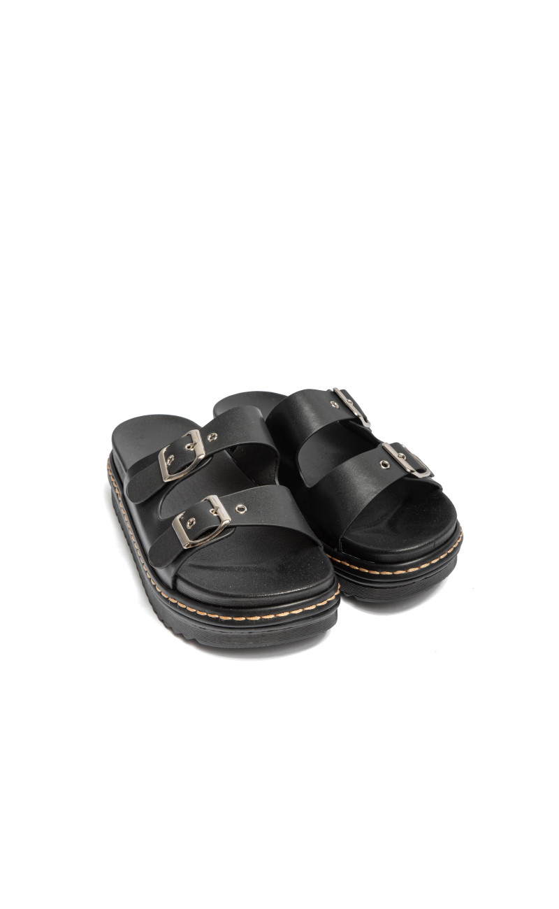 Σανδάλια Flatform με Διπλή Τόκα