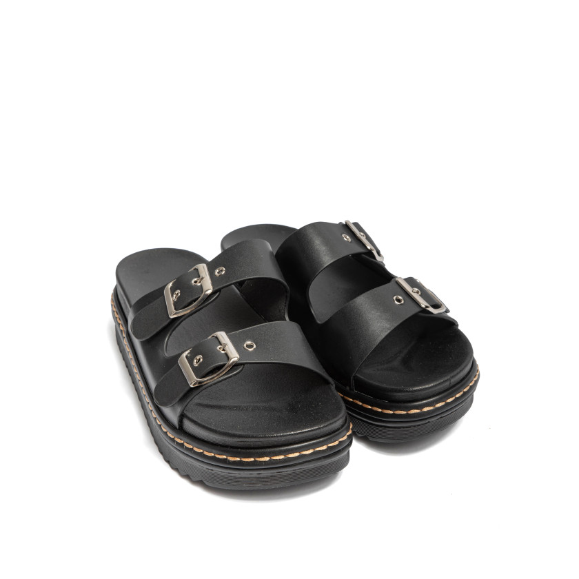 Σανδάλια Flatform με Διπλή Τόκα