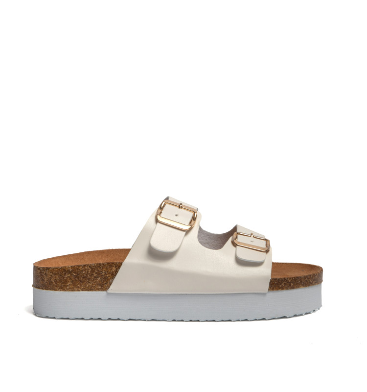 Σανδάλια Flatform με Διπλές Τόκες