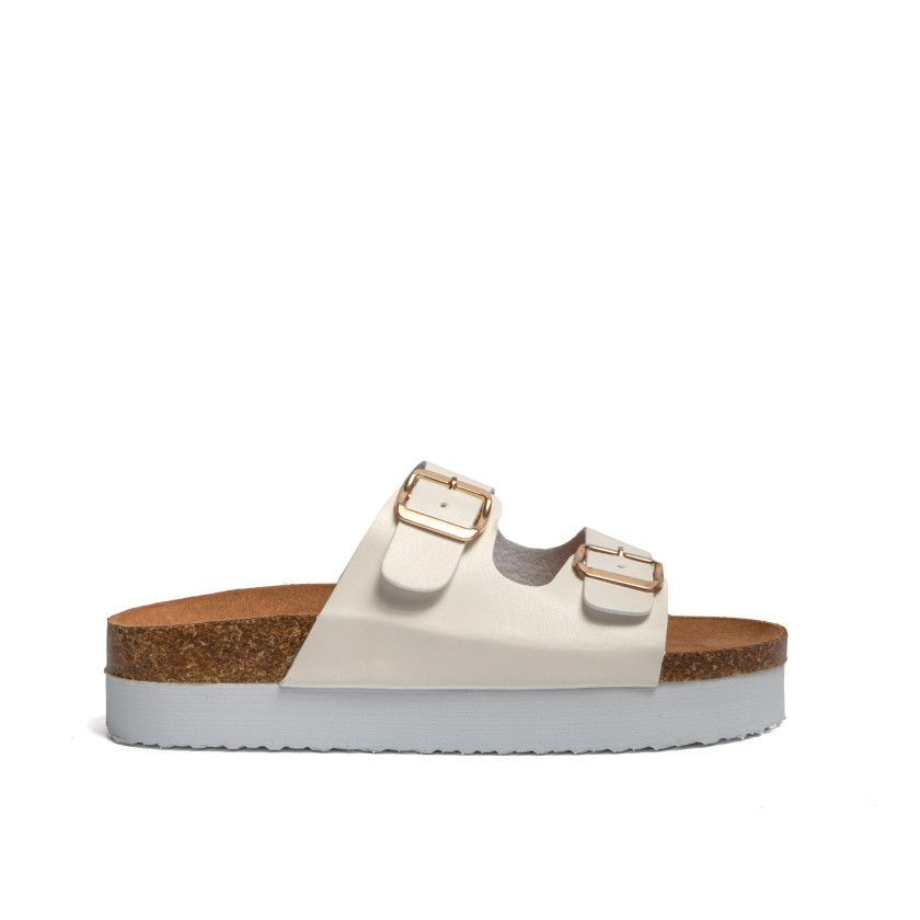 Σανδάλια Flatform με Διπλές Τόκες