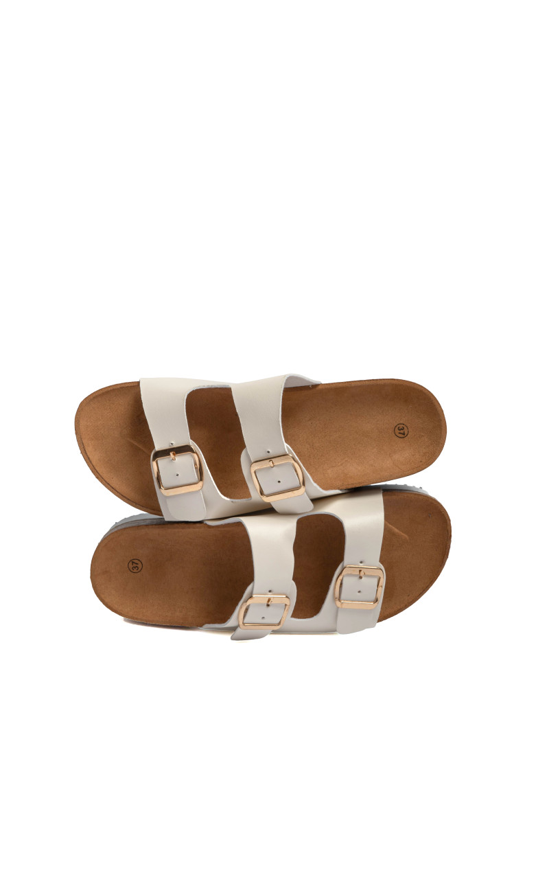 Σανδάλια Flatform με Διπλές Τόκες